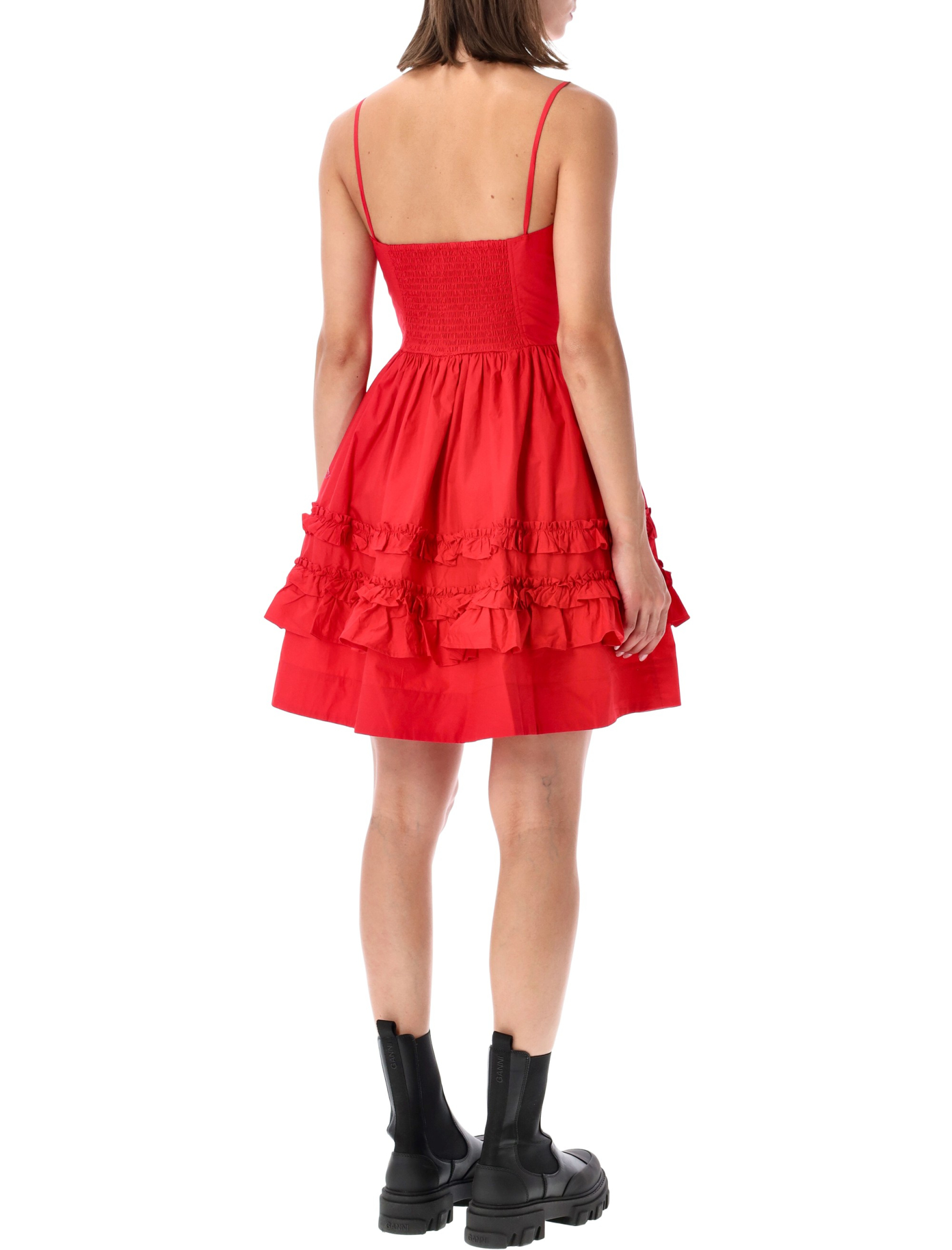 [GANNI] Sleeveless dress FW26 A10307056479474