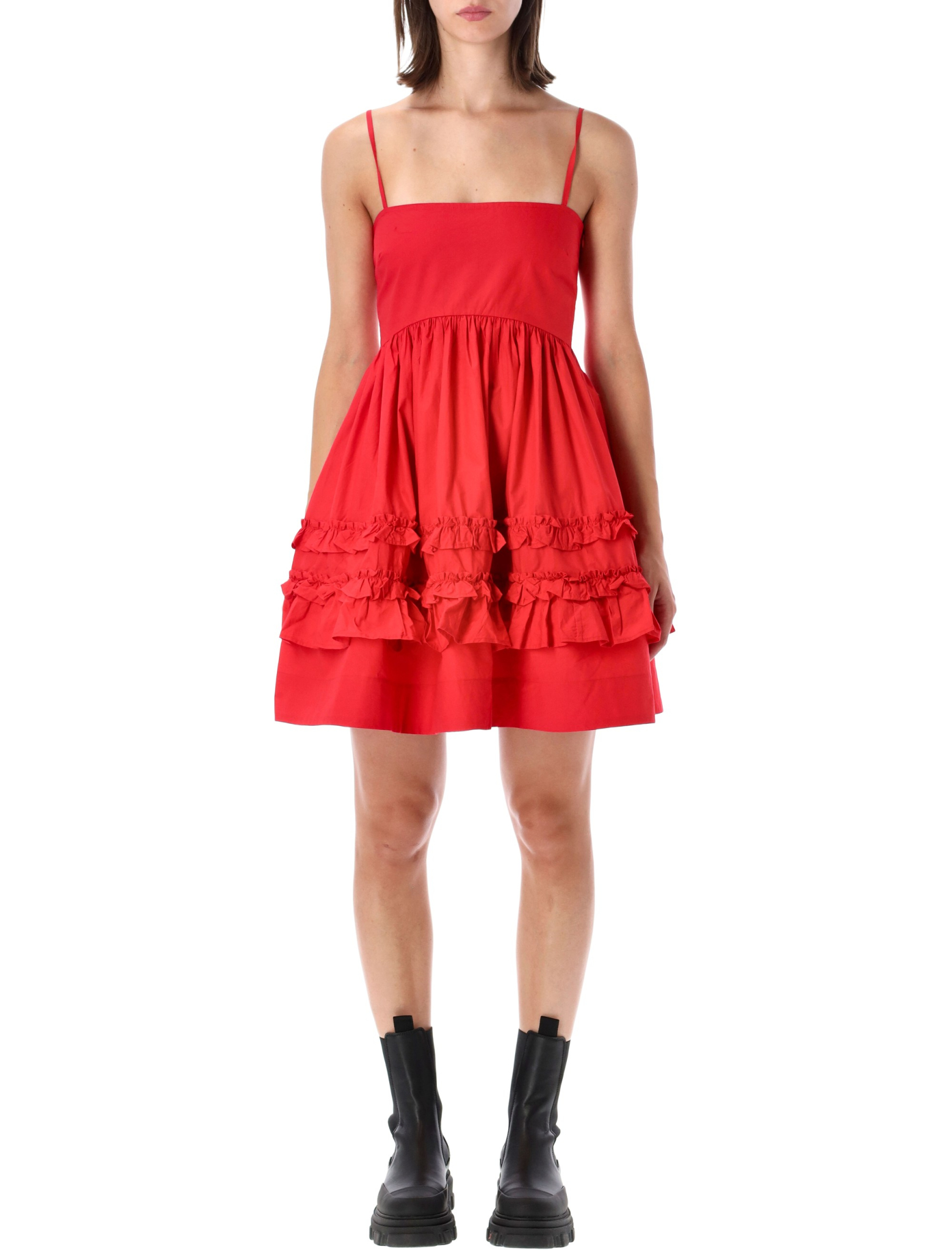 [GANNI] Sleeveless dress FW26 A10307056479474