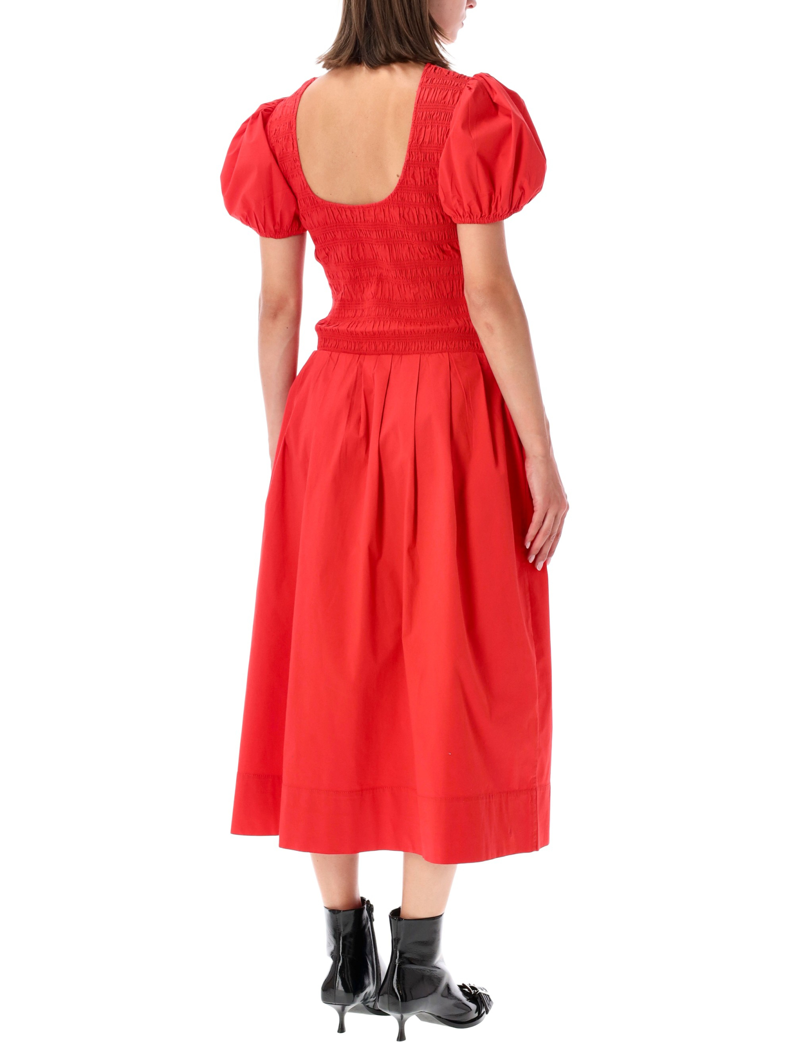 [GANNI] Short sleeve dress FW26 A10305461074206P