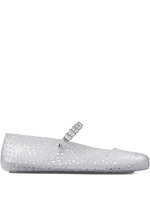 [Jimmy Choo] Flat shoes FW26 THEJELLYNTXCLEAR/SILVERMIX/CRYSTAL