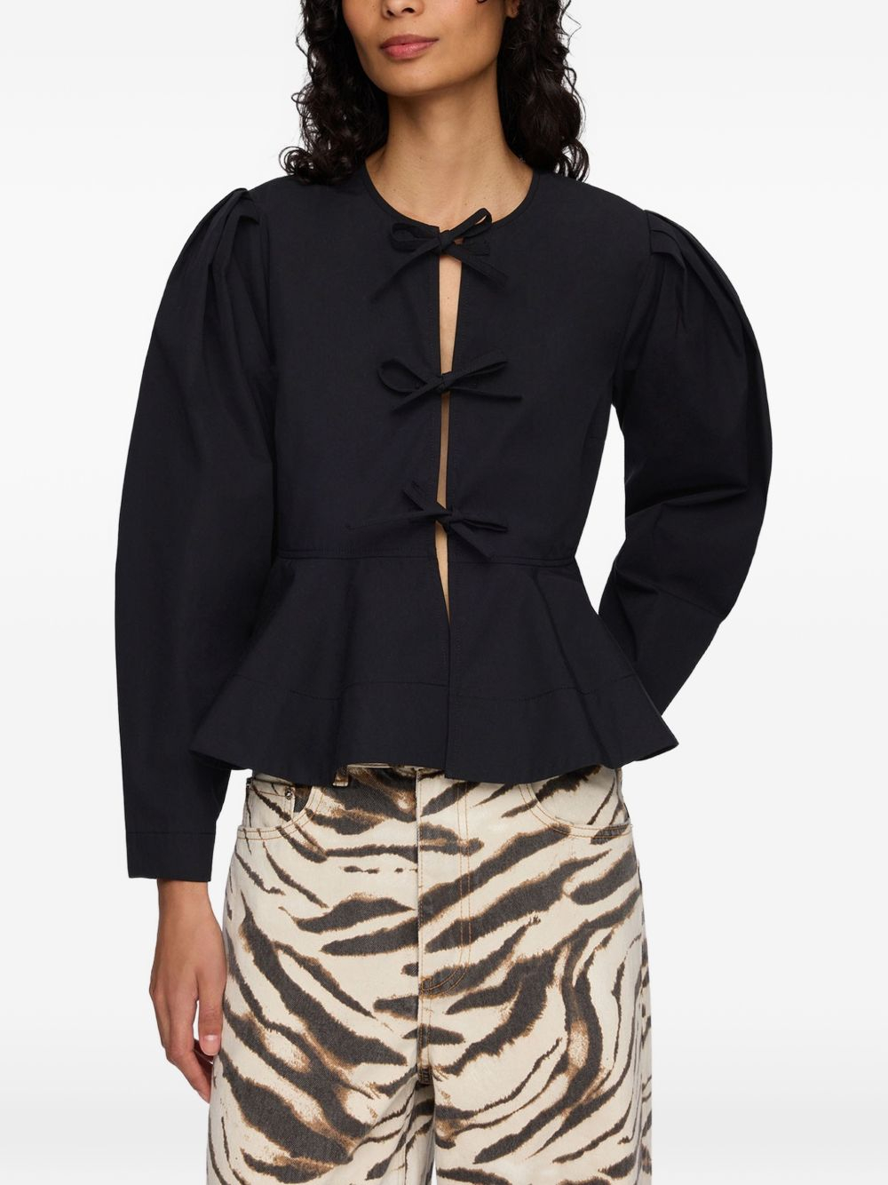 [GANNI] Shirts Long Sleeve FW26 A1040486099