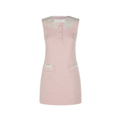 [Self - portrait] Sleeveless dress FW26 PF26-002SC-PPINK
