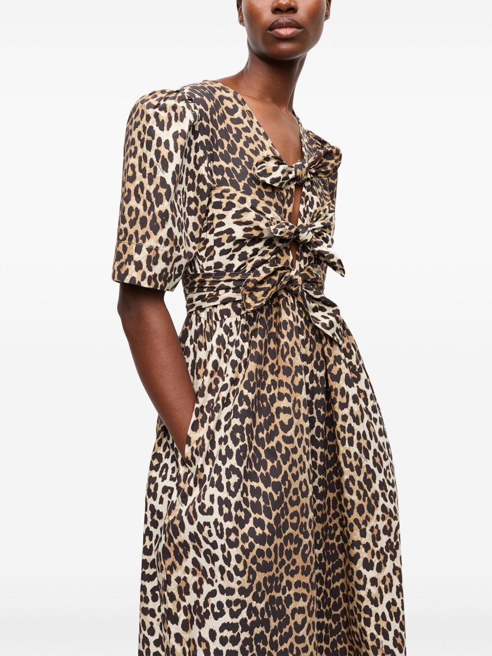 [GANNI] Short sleeve dress FW26 W0373943