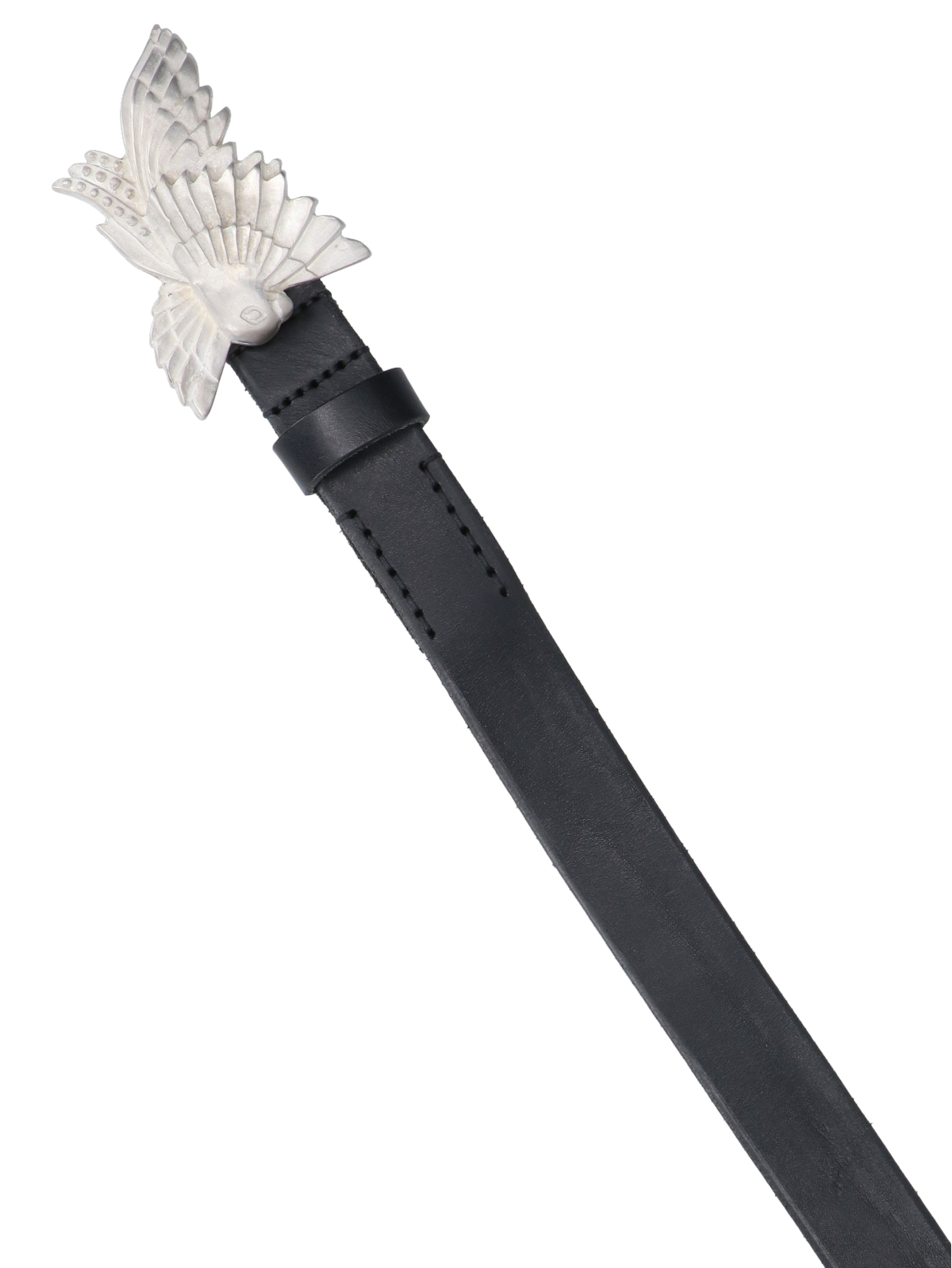 [Our Legacy] Belt SS26 A2268DOOILY BLACK LEATHER