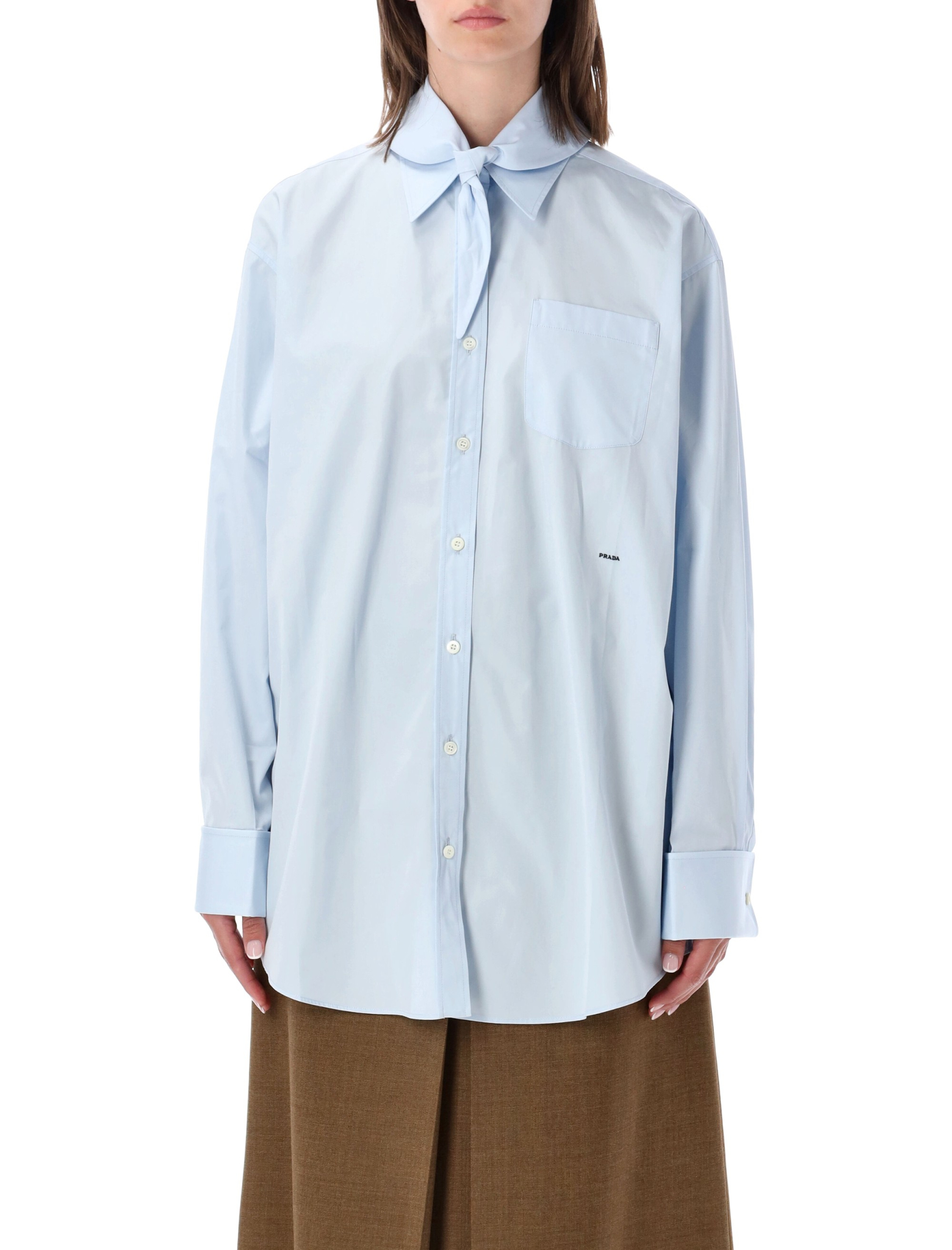 [Prada] Shirts Long Sleeve FW26 P470JR1XV2F0M10