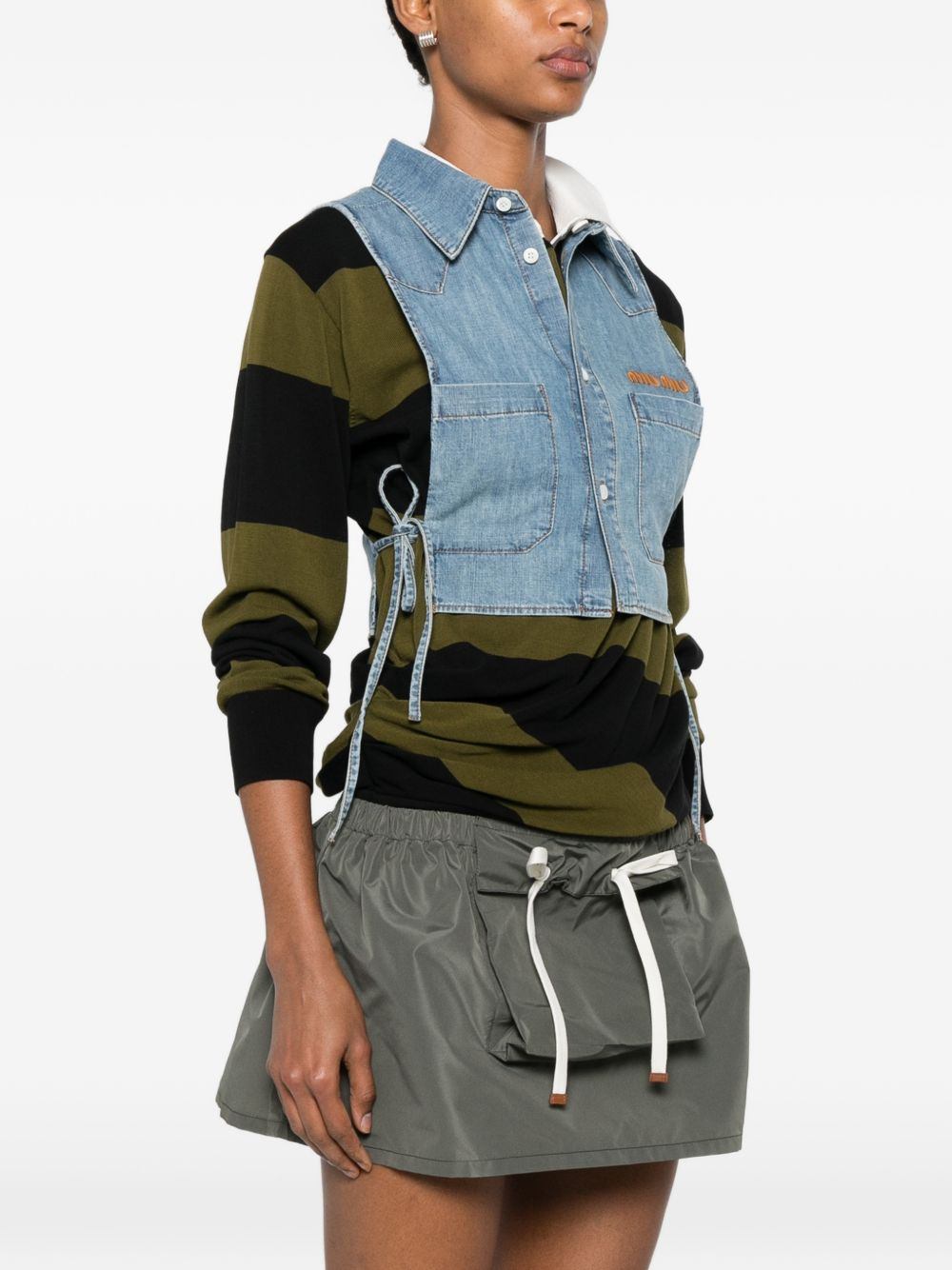 [Miu Miu] Shirts Sleeveless FW26 GWC144193KF0013
