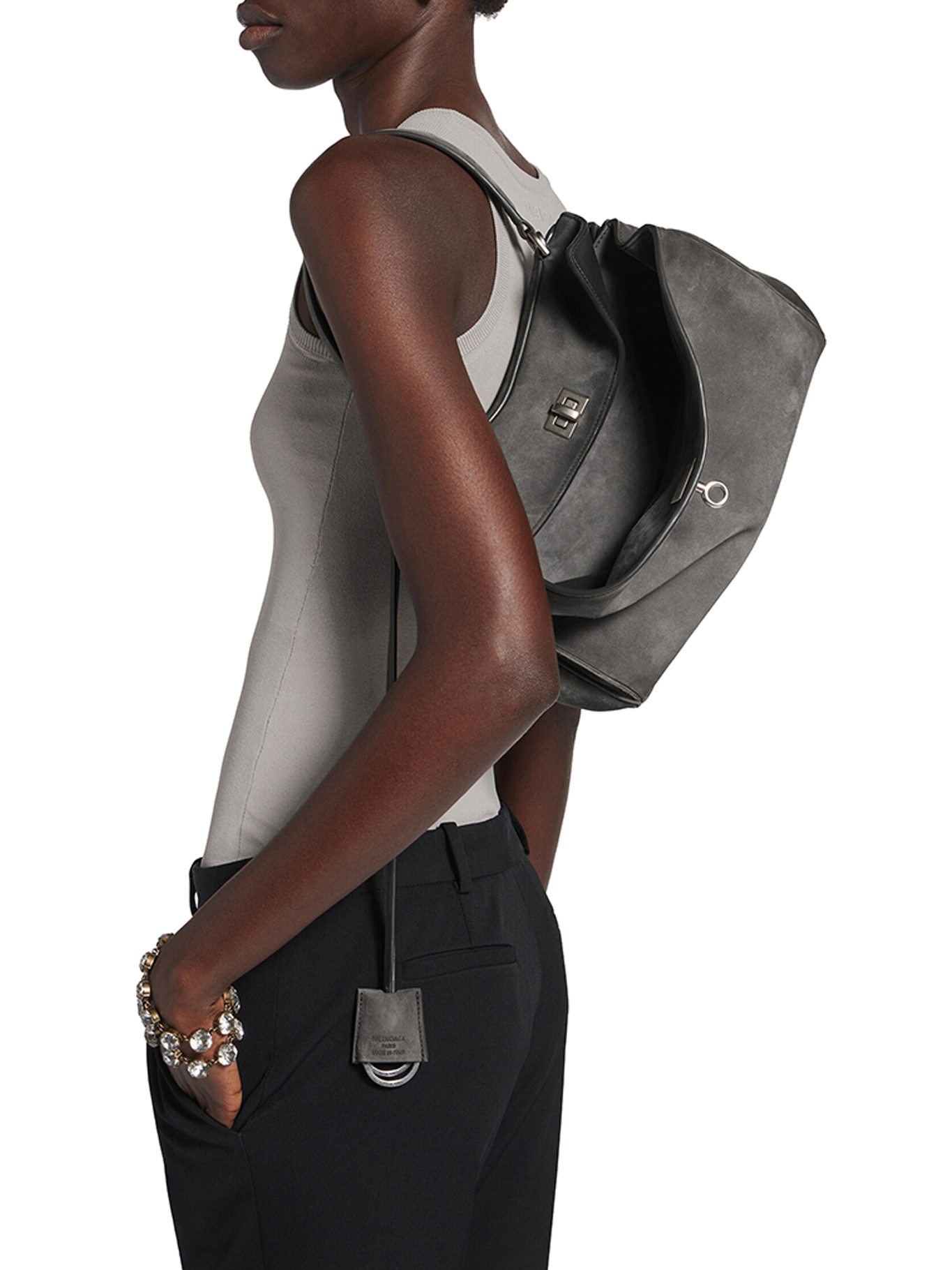 [Balenciaga] Tote bag FW26 7897792AB4G1143 STORM GREY