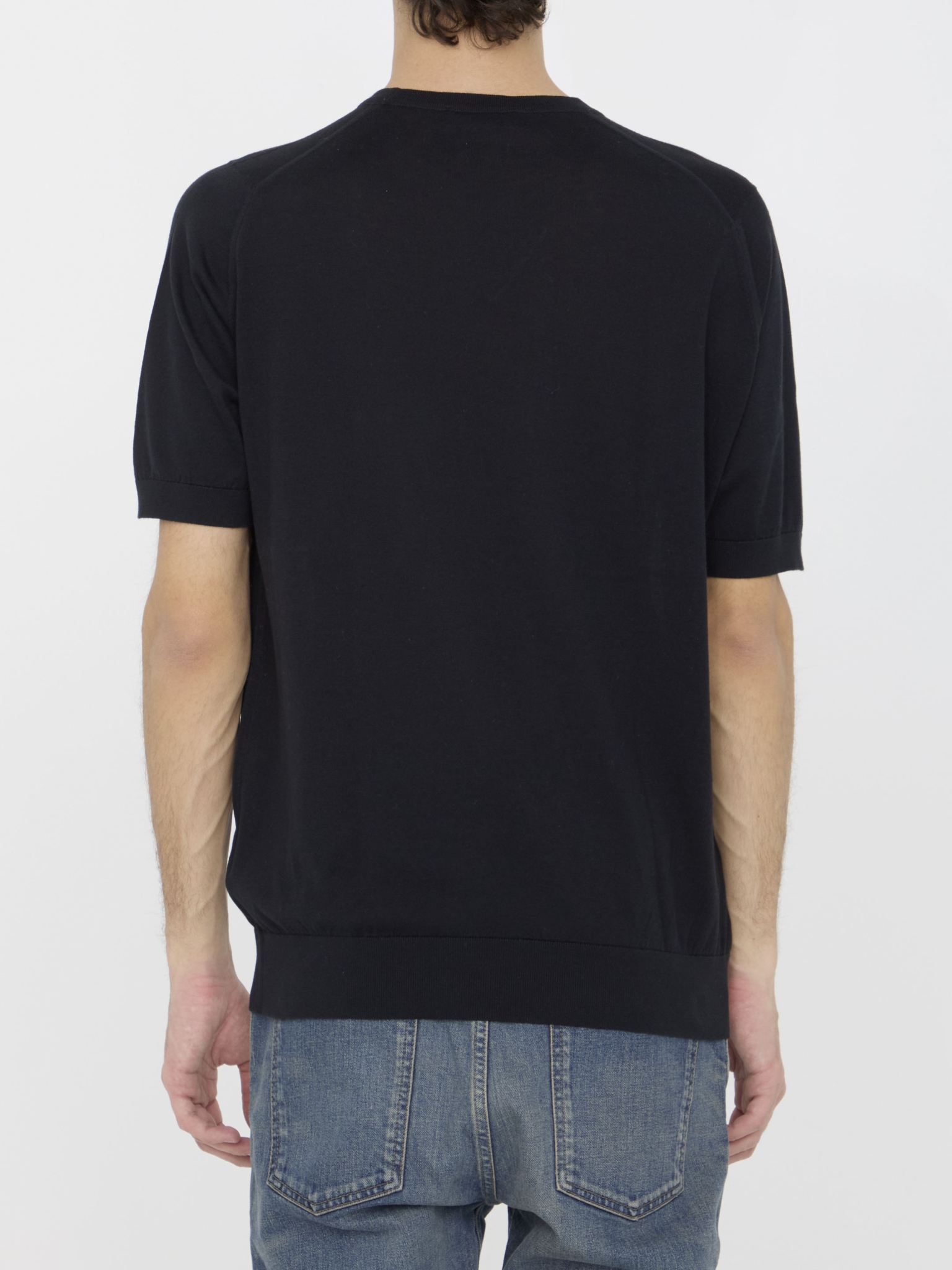 [JOHN SMEDLEY] T-shirts Short Sleeve SS26 KEMPTON__BLACK