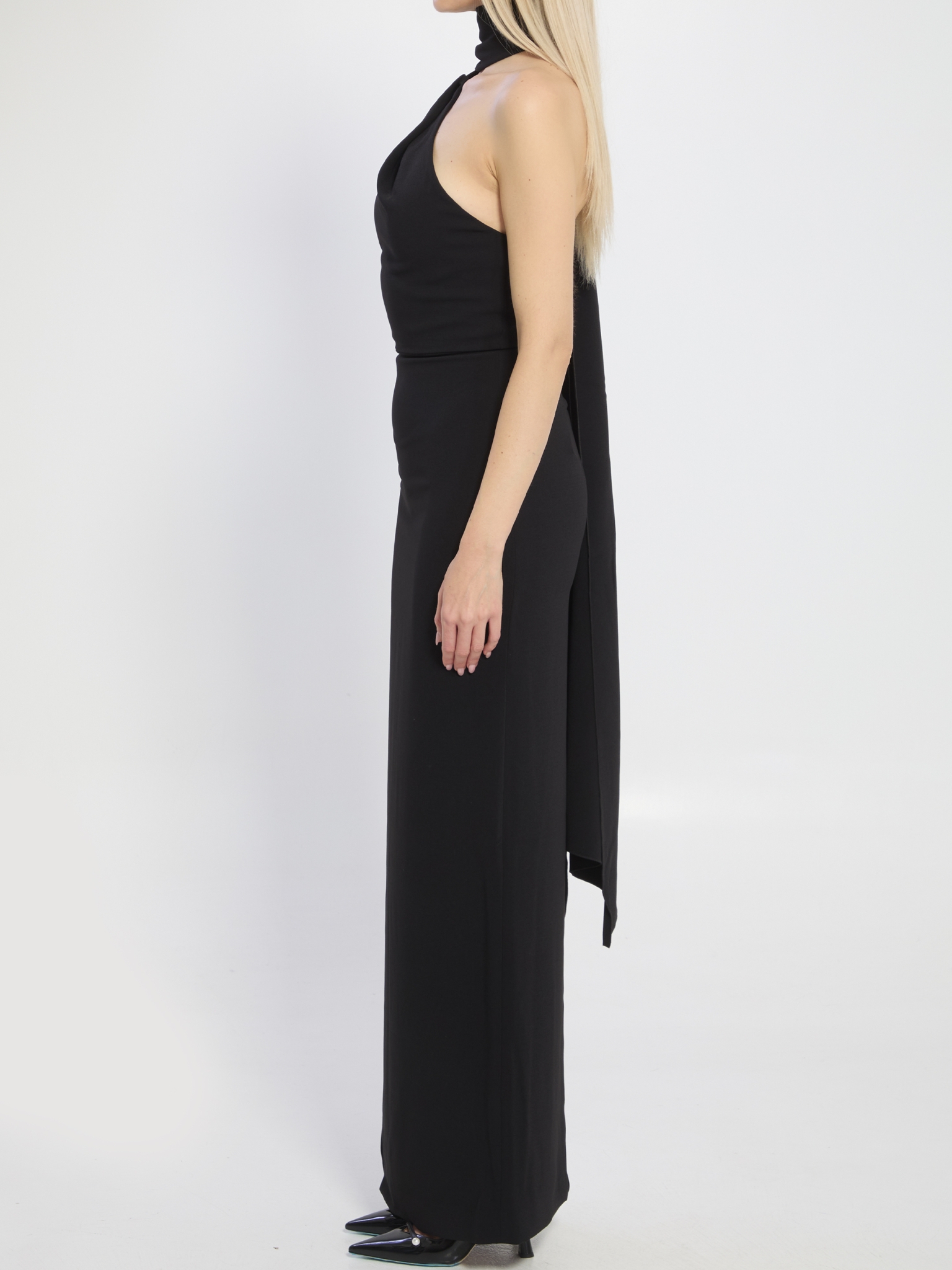 [Solace London] Sleeveless dress SS26 OS38011__BLACK