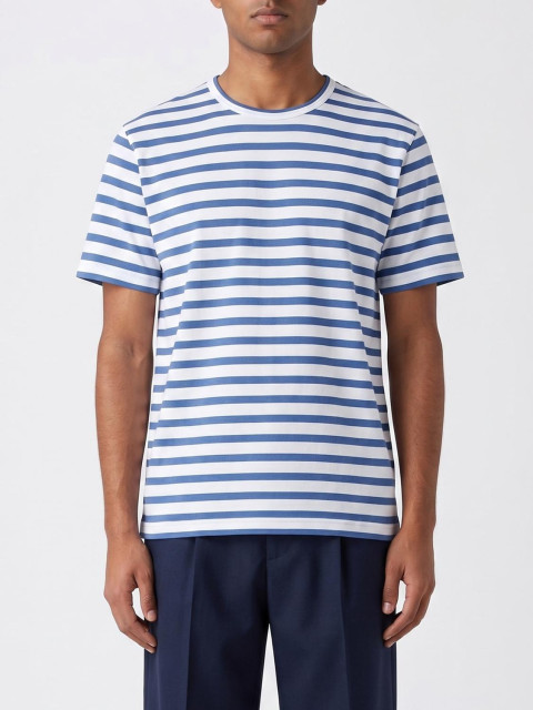 [Junya Watanabe] T-shirts Short Sleeve SS26 WQT014051 WHITEBLUE