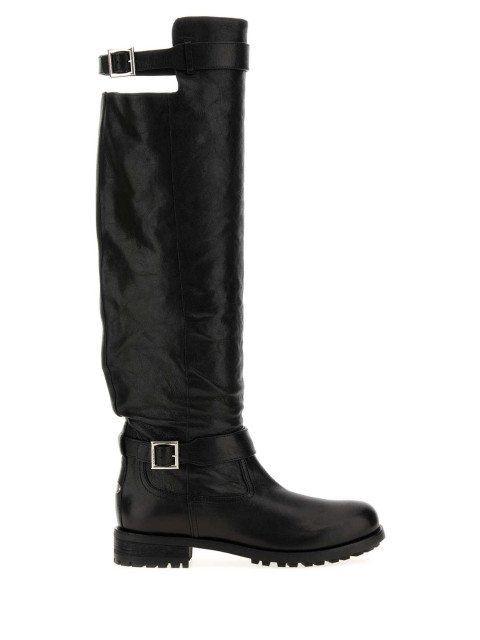 [Jimmy Choo] Boots FW26 BIKERKBERZ BLACK