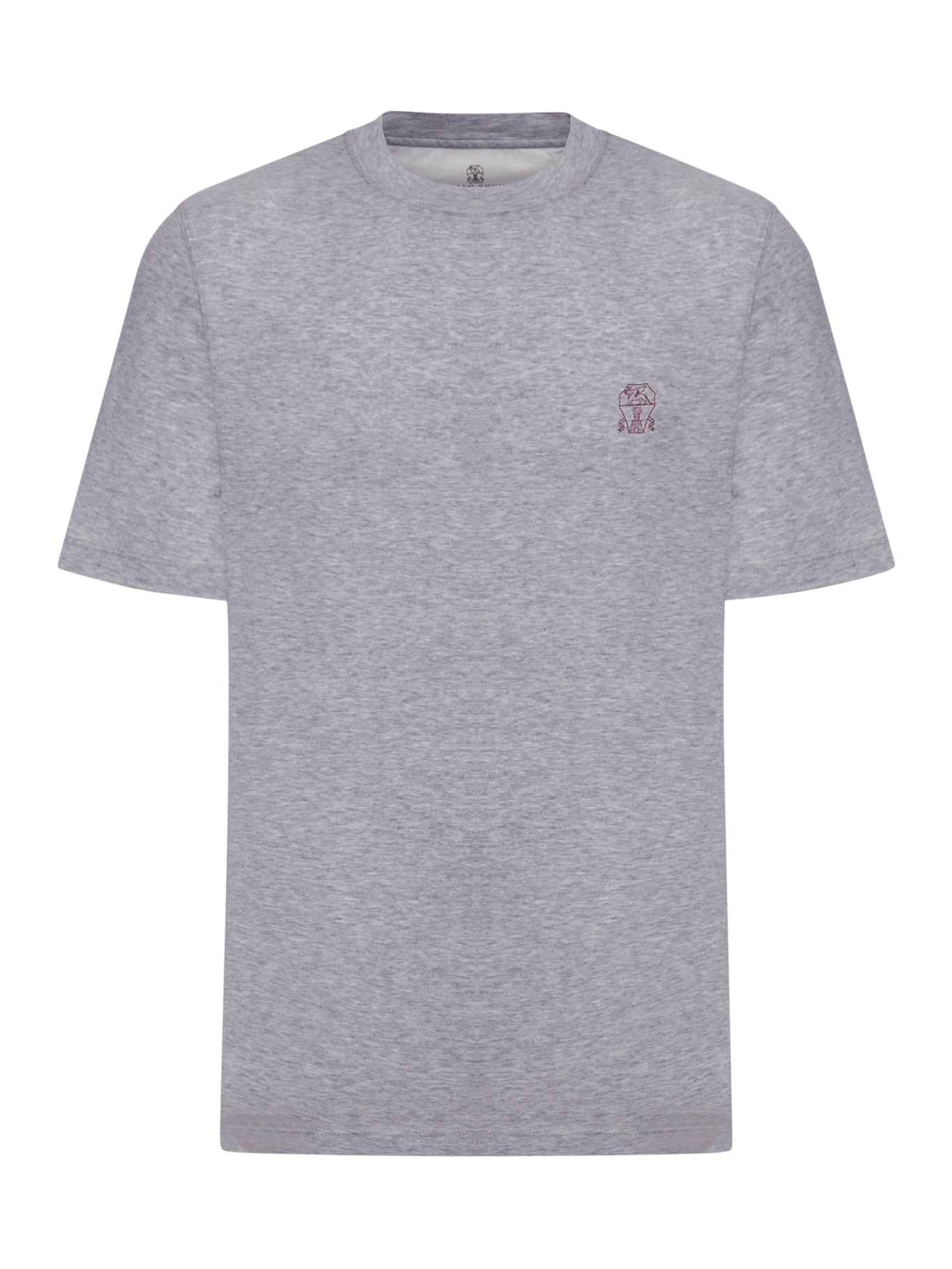 [Brunello Cucinelli] T-shirts Short Sleeve FW26 M0B138440CFD23 MEDIUM GREY BORGOGNA