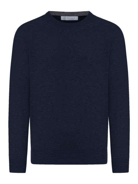 [Brunello Cucinelli] Knitwear FW26 M2200100CW425 NAVY MEDIUM GREY