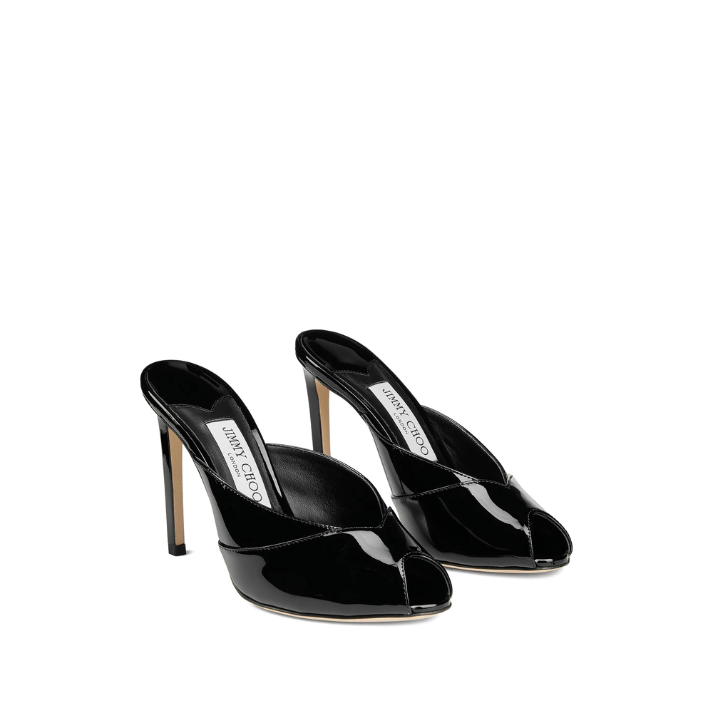 [Jimmy Choo] Sandals FW26 BRIGITTE MULE 100 PAT BLACK