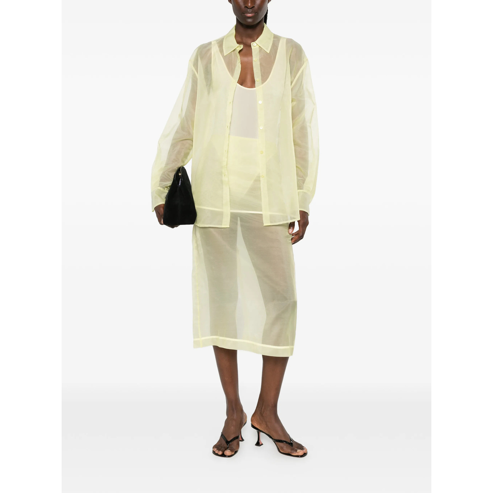 [THE FRANKIE SHOP] Shirts Long Sleeve FW26 PERI SHIRT YELLO