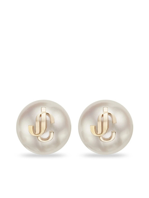[Jimmy Choo] Earring FW26 JC PEARL STUDS DXQ GOLWH