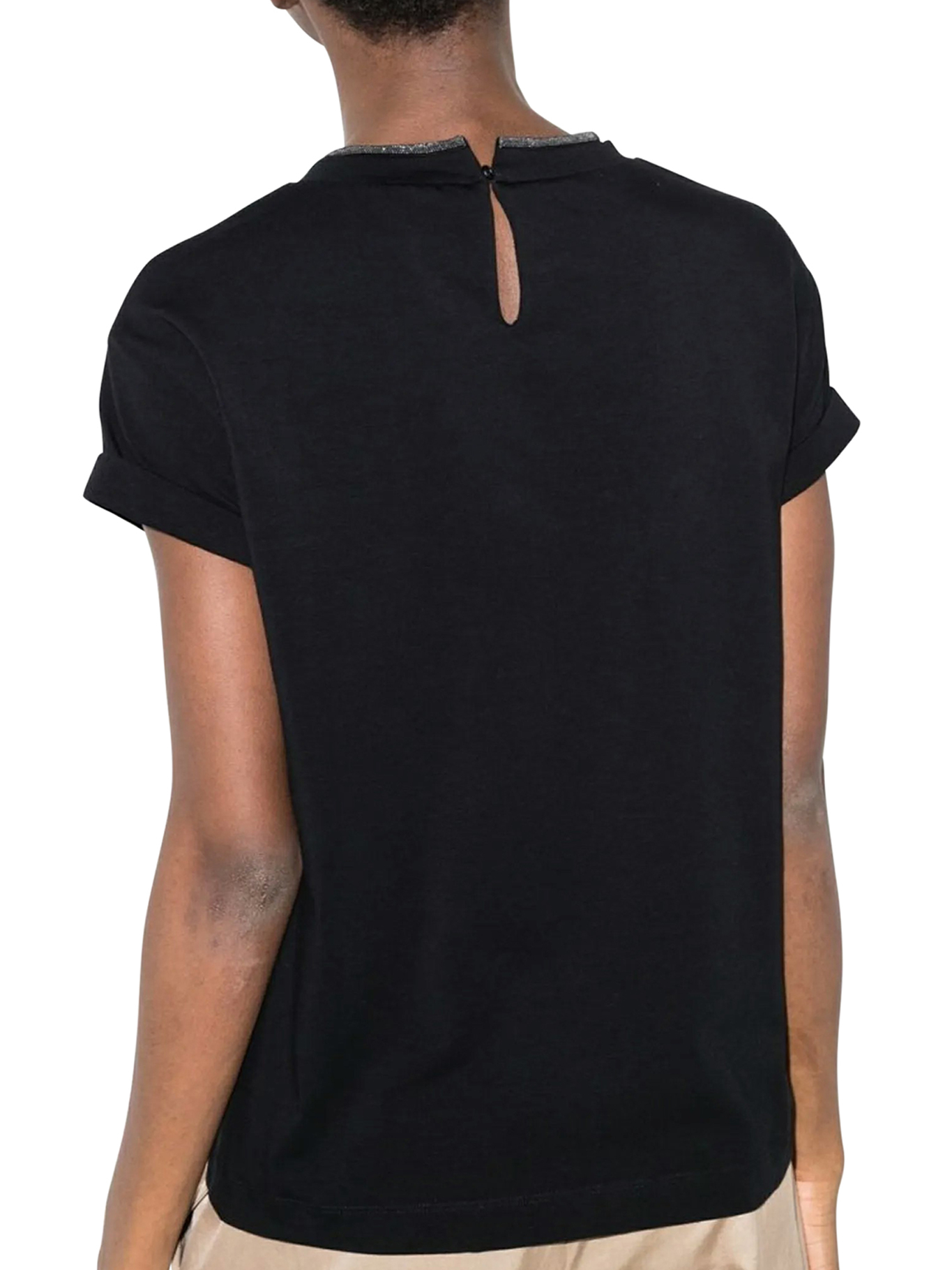 [Brunello Cucinelli] T-shirts Short Sleeve FW26 M0T18BD200C101 BLACK