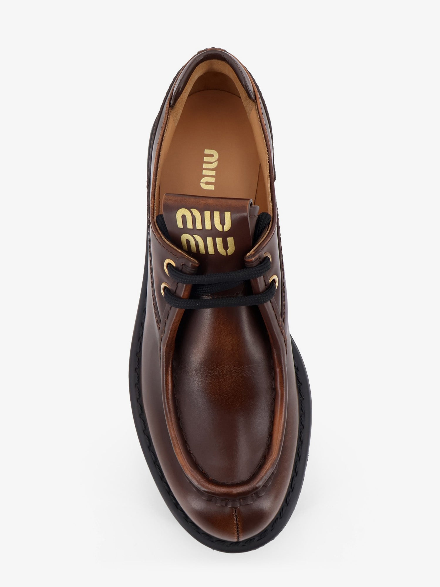 [Miu Miu] Oxford Shoes FW26 5E964DF0553KY8F0038