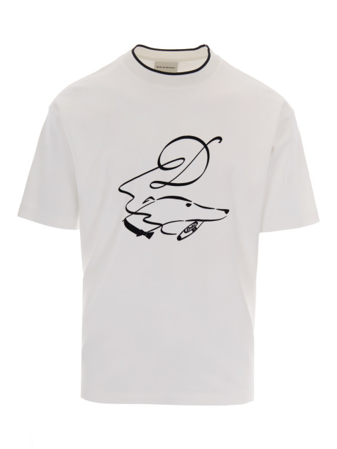 [DROLE DE MONSIEUR] T-shirts Short Sleeve FW26 LTS332CO002OW