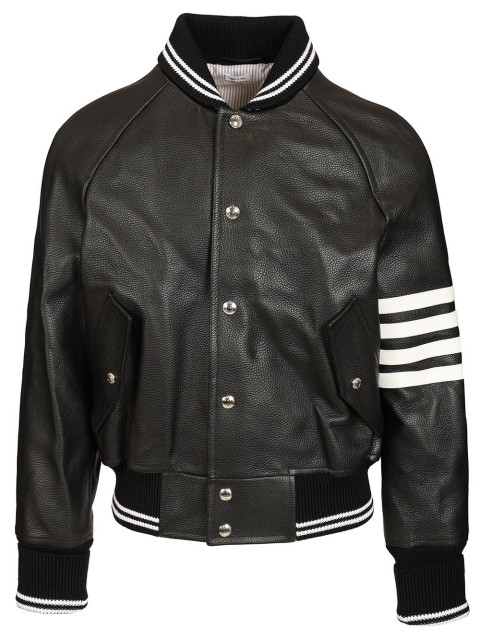[Thom Browne] Leather Jacket CO MJO262Y-L0149001