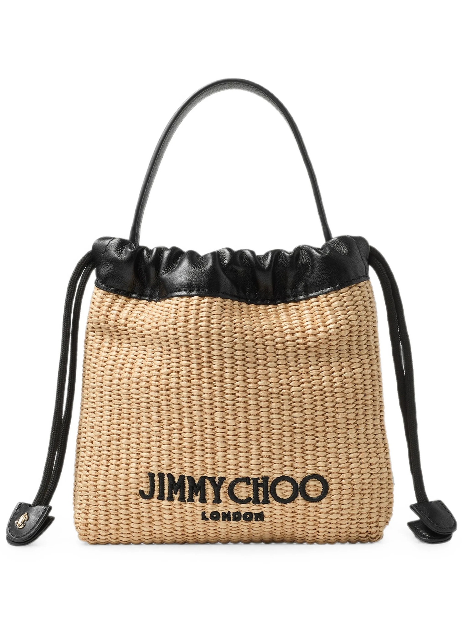 [Jimmy Choo] Tote bag FW26 DRAWSTRINGPOUCHTHQNATURALBLACK
