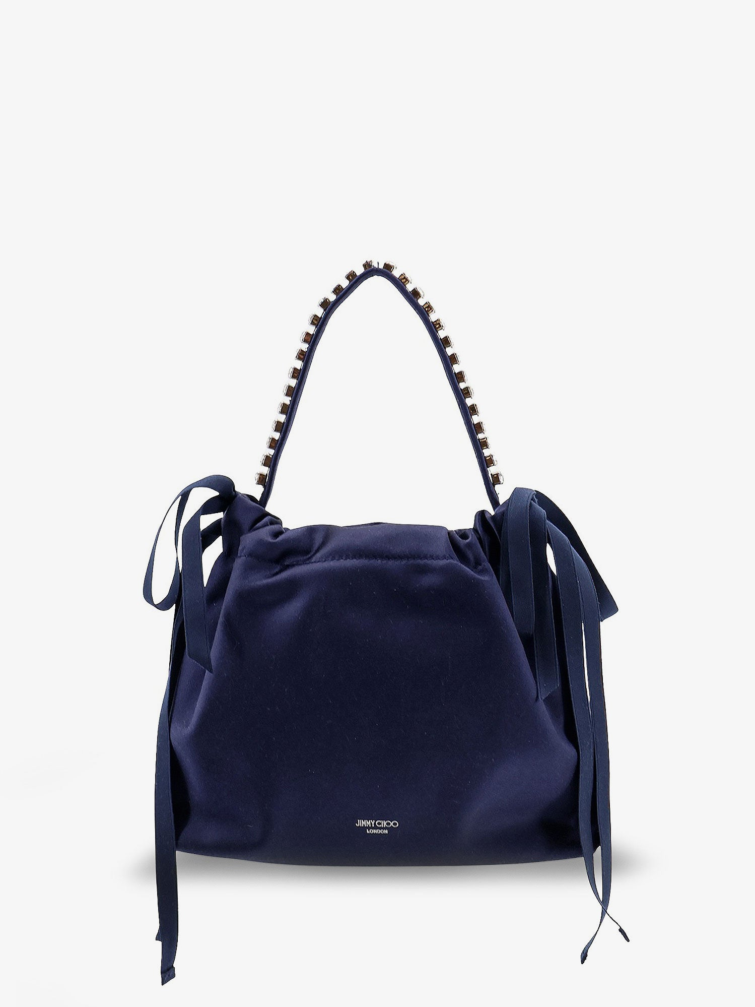 [Jimmy Choo] Tote bag FW26 DRAWSTRINGMINITHKSIMARINESILVER