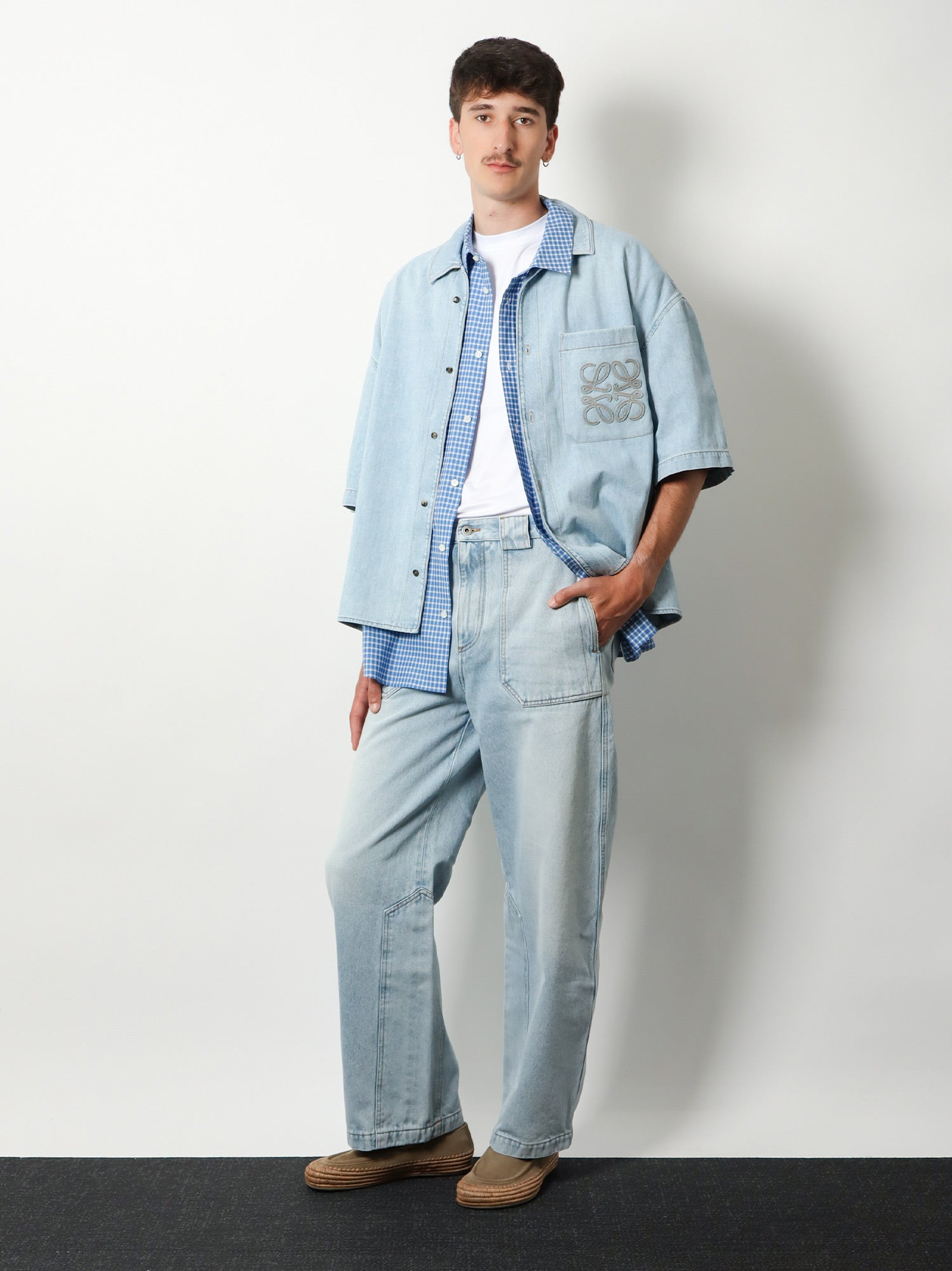 [Loewe] Shirts Short Sleeve FW26 H616Y05XA35102