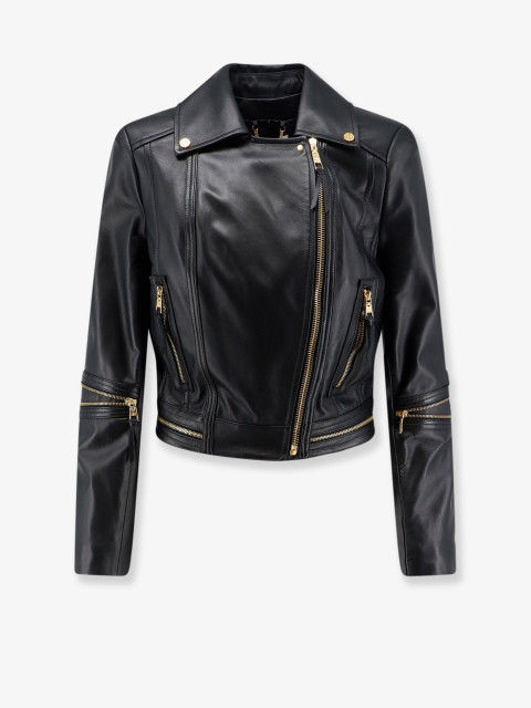 [ELISABETTA FRANCHI] Leather Jacket FW26 GD01Z66E2110