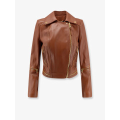 [ELISABETTA FRANCHI] Leather Jacket FW26 GD01Z66E2FK3