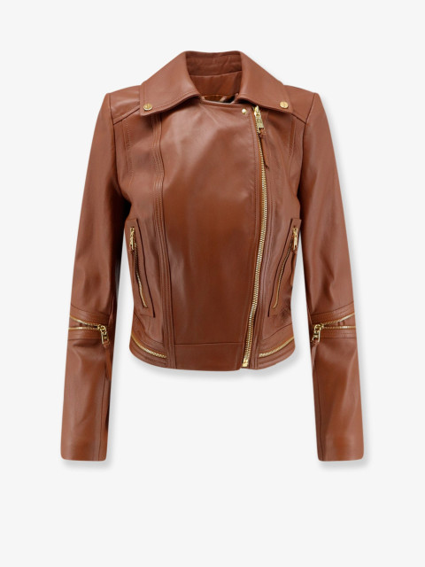 [ELISABETTA FRANCHI] Leather Jacket FW26 GD01Z66E2FK3