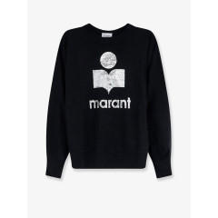 [Marant Etoile] T-shirts Long Sleeve FW26 TS0005FAA1N10E01BK