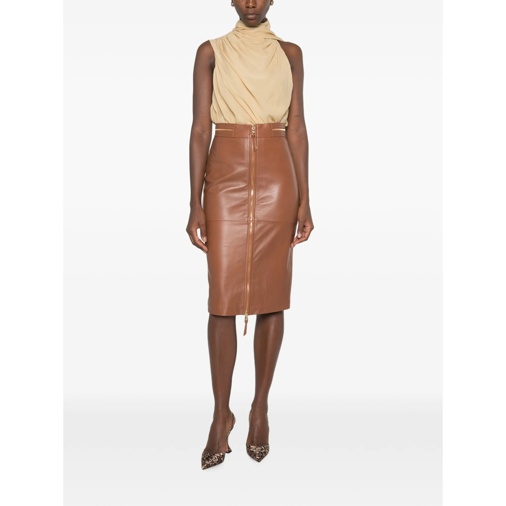 [ELISABETTA FRANCHI] Midi skirt FW26 GP01Z66E2  FK3