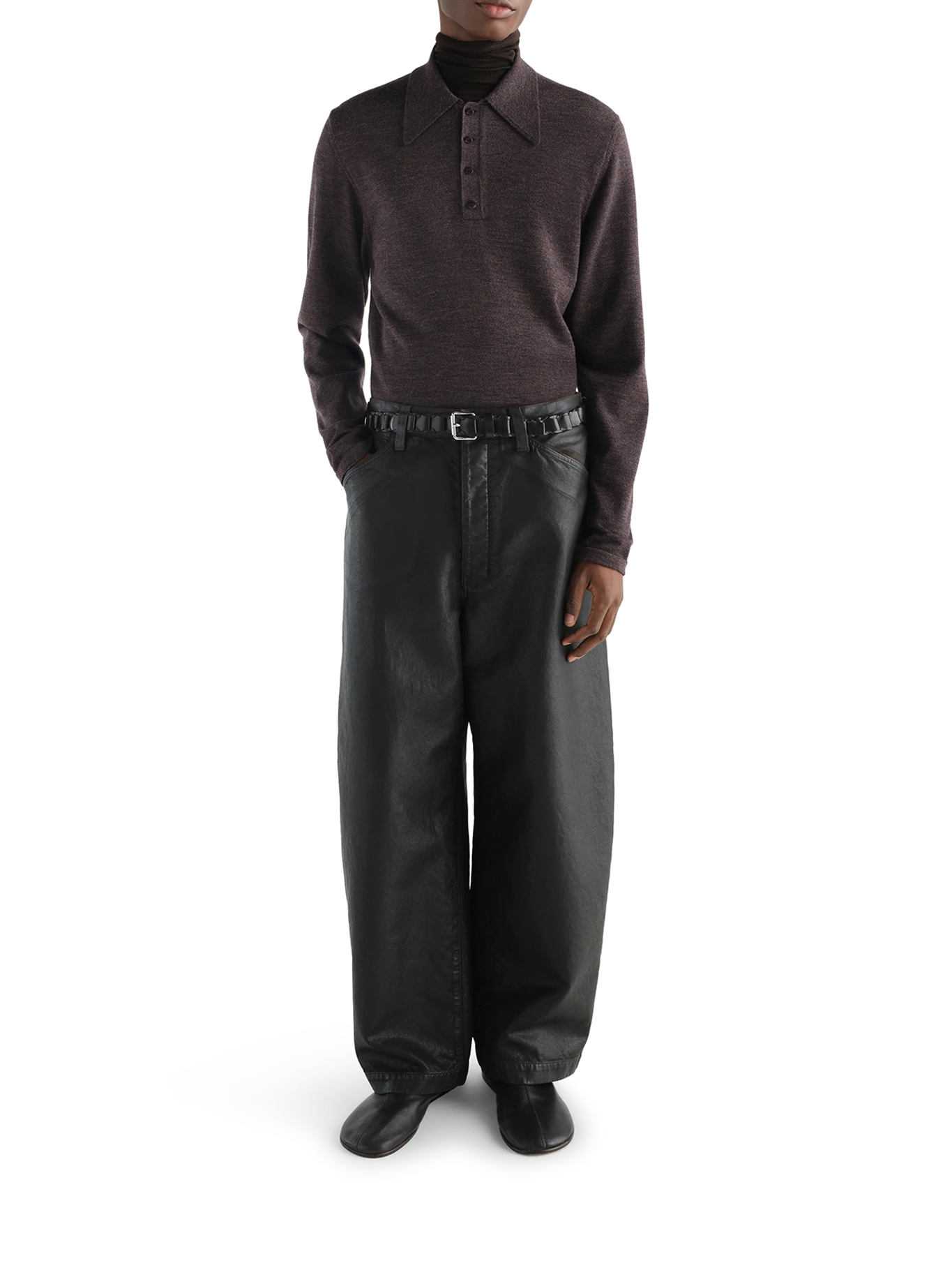[LEMAIRE] Knitwear FW26 TS0031LK1072BR528 ECORCE