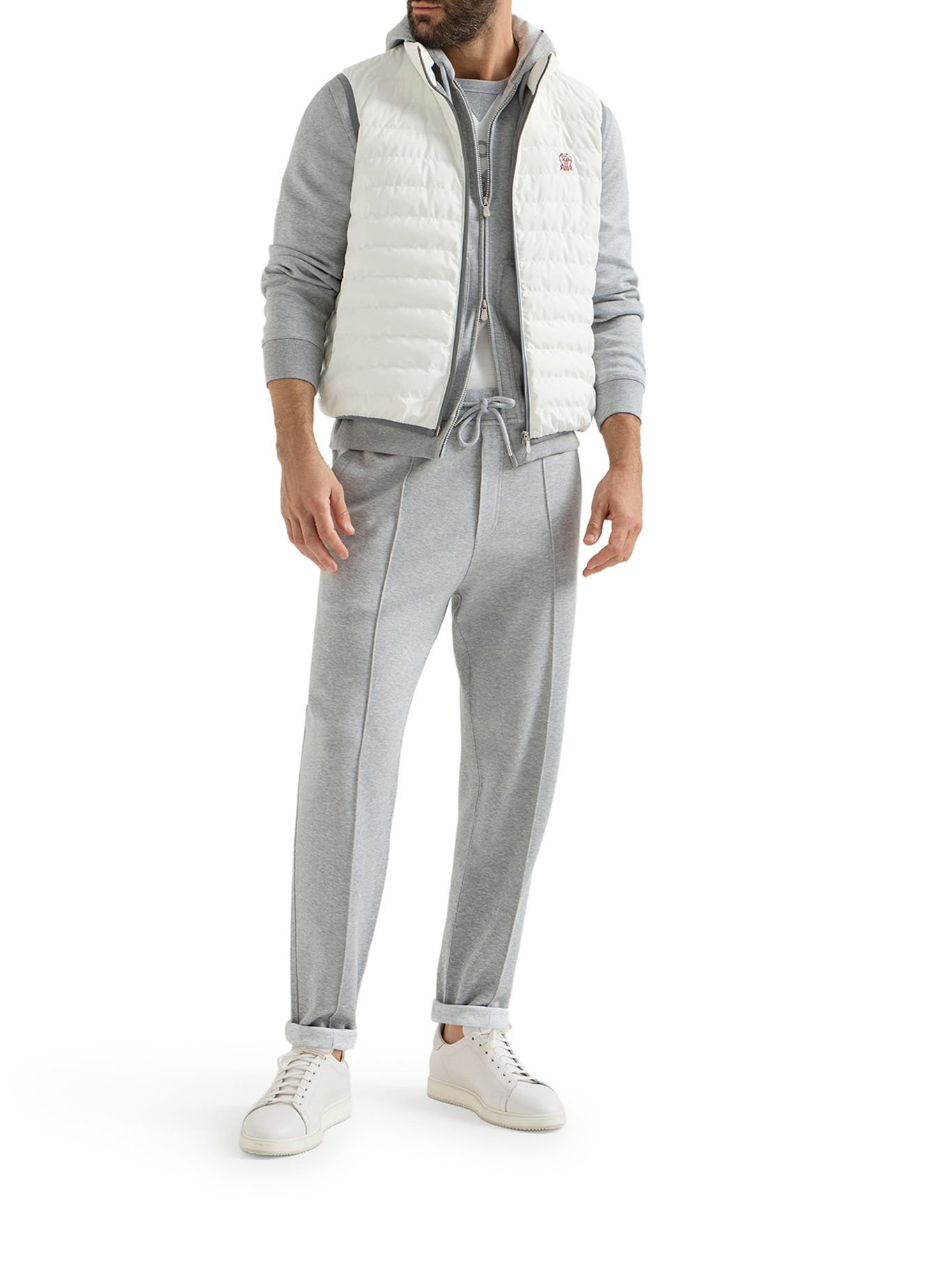 [Brunello Cucinelli] Zip Up FW26 MM8319069GC1252 MEDIUM GREY