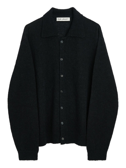 [Our Legacy] Cardigan FW26 M4213ECFSE_BLACKFUZZYALPACA