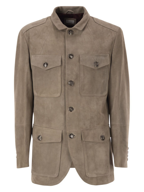 [Brunello Cucinelli] Leather Jacket FW26 MPCSD2099 C9865