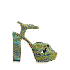 [Jimmy Choo] Sandals CO HELOISE 120LAGOON/CLOVER MIX