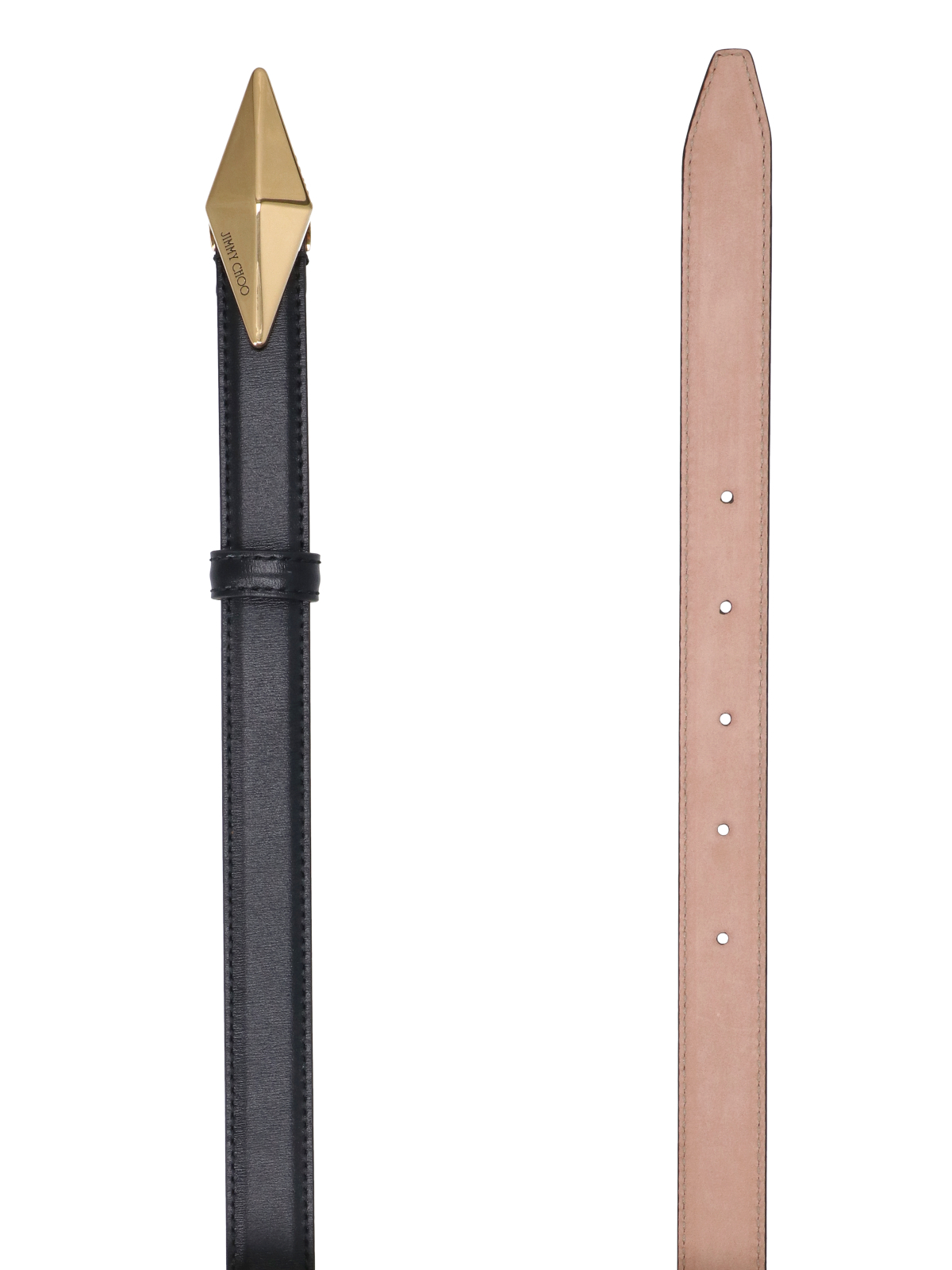 [Jimmy Choo] Belt FW26 DIAMOND CLASP BELT TBNBLACK GOLD