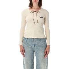 [Miu Miu] T-shirts Long Sleeve FW26 MJLA58191IF0379