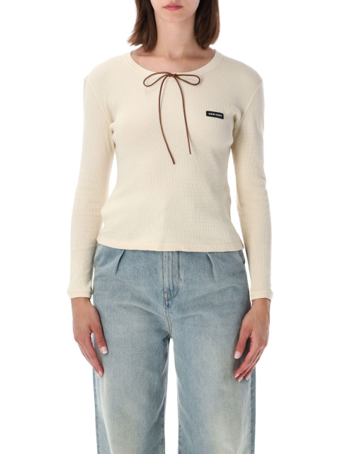 [Miu Miu] T-shirts Long Sleeve FW26 MJLA58191IF0379