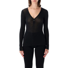 [JAMES PERSE] T-shirts Long Sleeve FW26 WVA3940BLK