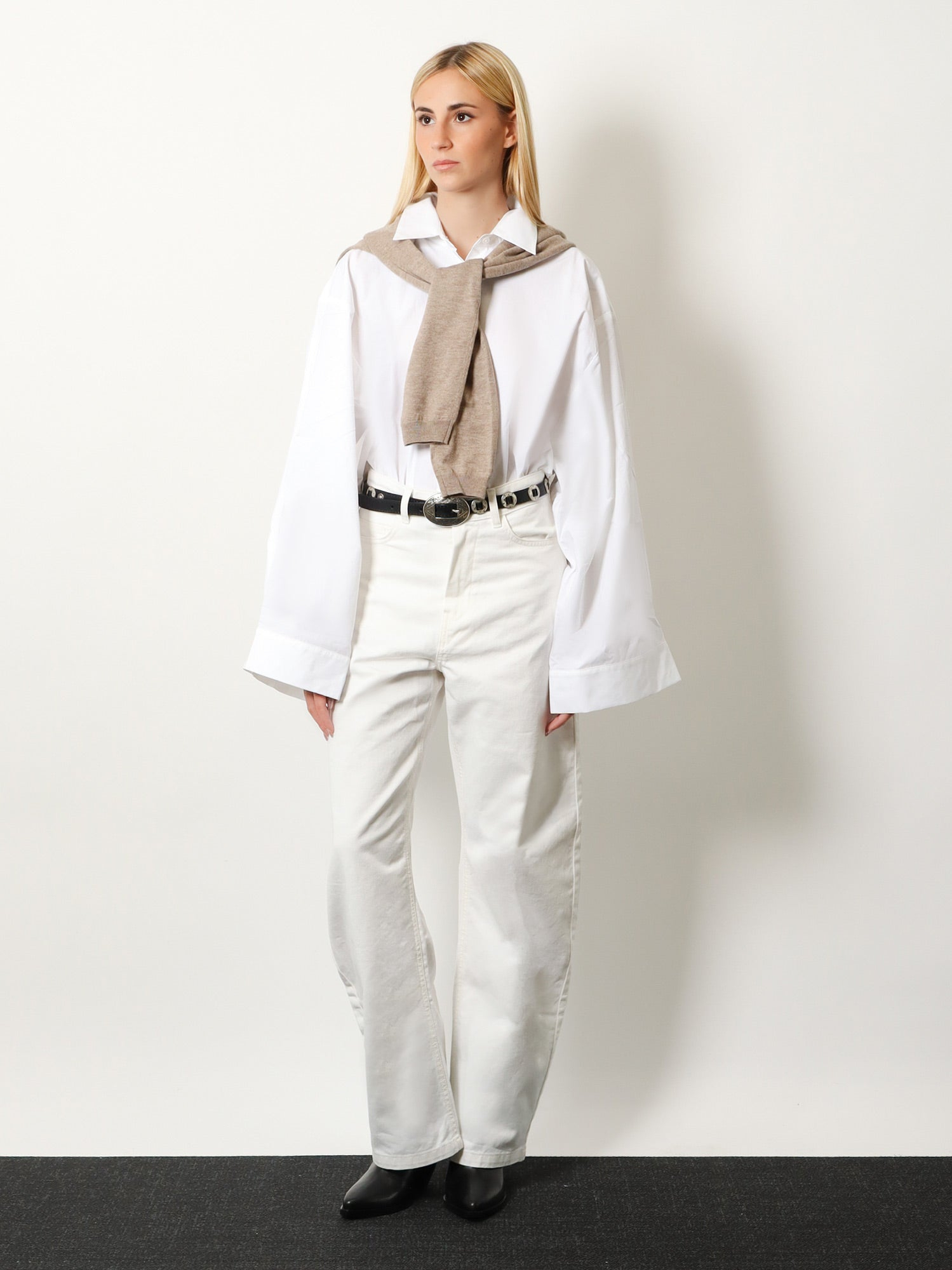 [THE FRANKIE SHOP] Trousers SS26 PAFS22040000WHITE