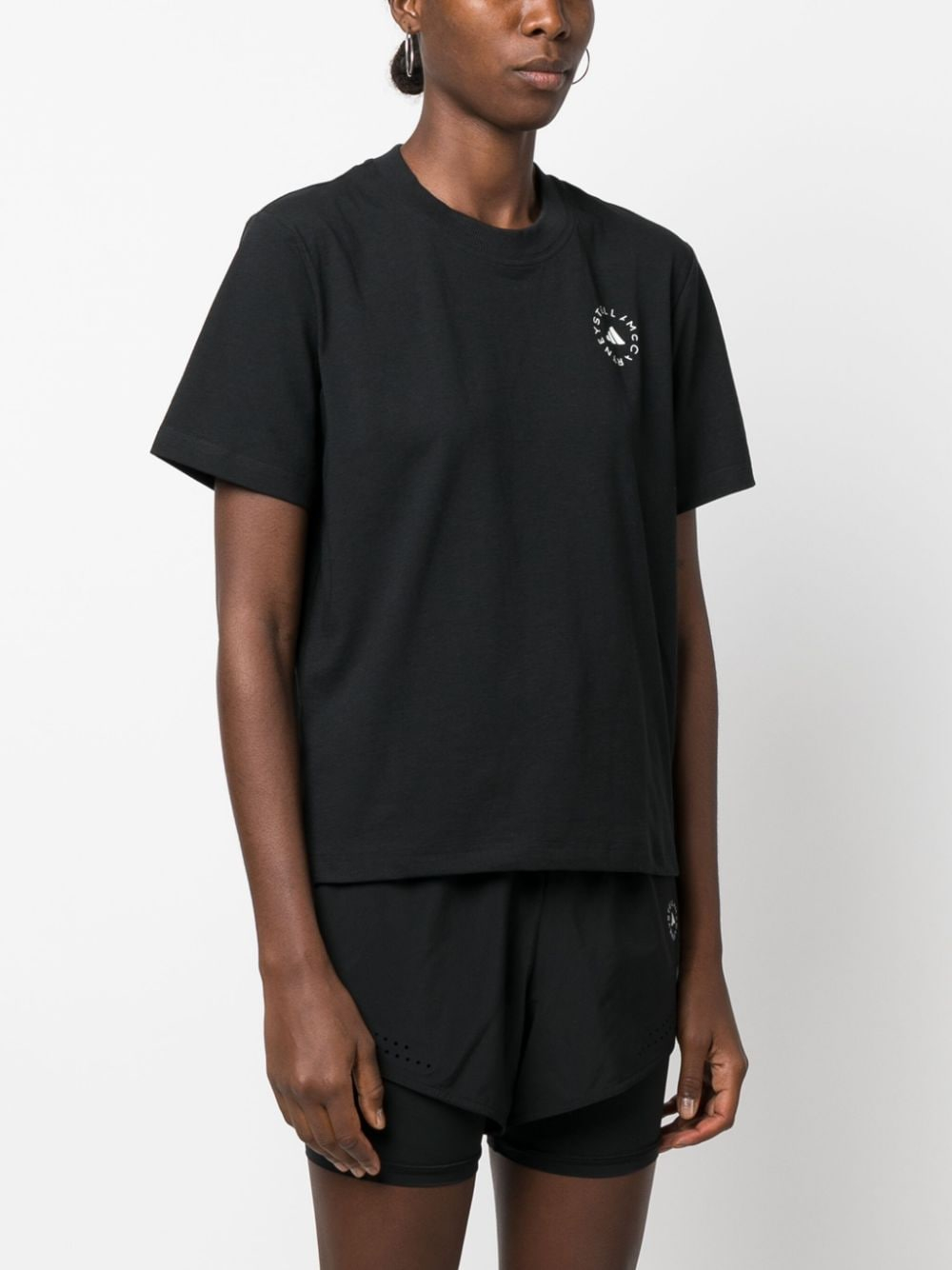 [Adidas By Stella McCartney] T-shirts Short Sleeve SS26 HR9170BLACK