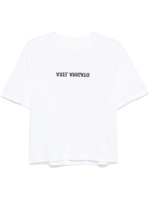 [Axel Arigato] T-shirts Short Sleeve FW26 A3021001 DISTORT WHITE