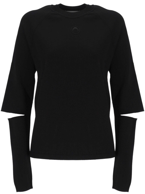 [MARINE SERRE] Sweatshirt FW25 MTK028ACKNI0533BK99