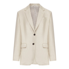 [Brunello Cucinelli] Blazer SS26 MH5277519C9272 PALE OAK