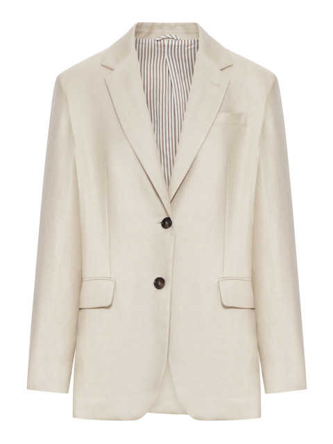 [Brunello Cucinelli] Blazer SS26 MH5277519C9272 PALE OAK