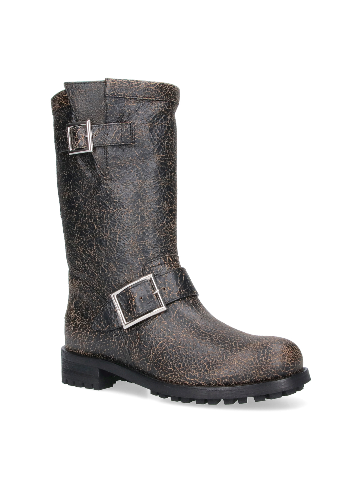 [Jimmy Choo] Ankle Boots FW26 BIKER MID CTHBLACK TOFFEE