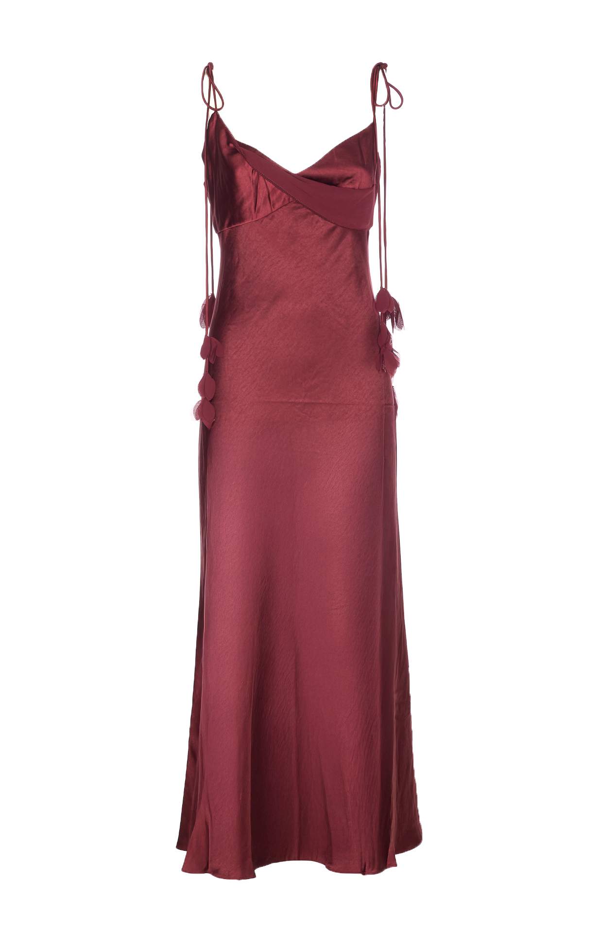 [SELF PORTRAIT] Sleeveless dress SS26 218MBURGUNDY