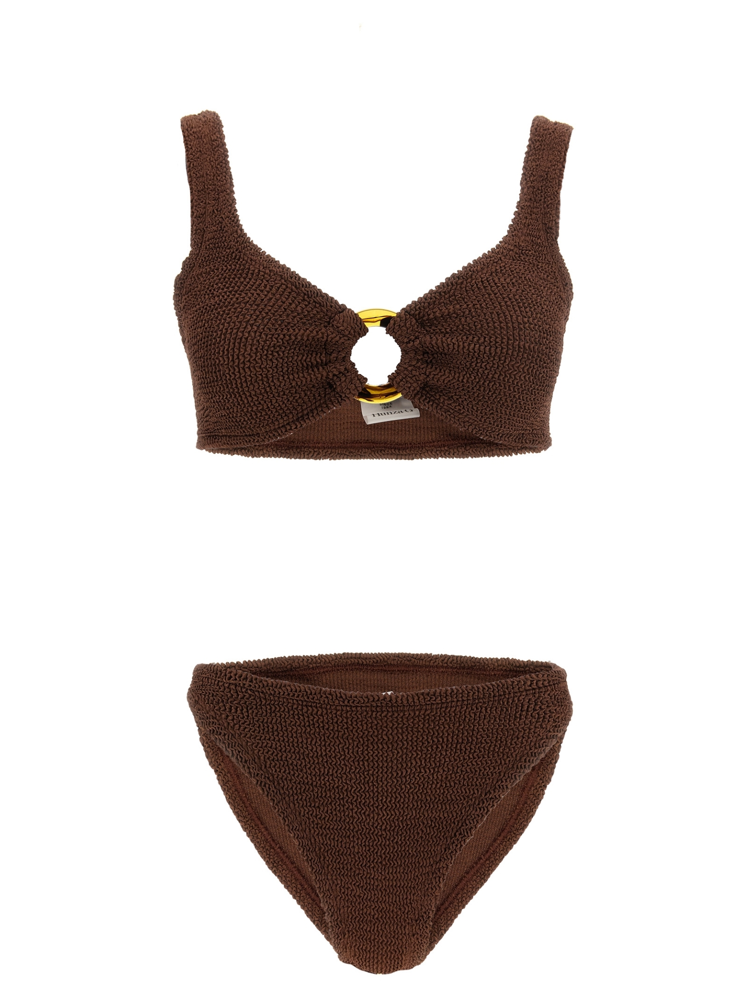 [Hunza G] Bikini FW26 JULIABIKINIMETALLICCHOCOLATE